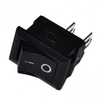 Выключатель клавишный 250V 6А (2с) ON-OFF черный Mini Rexant