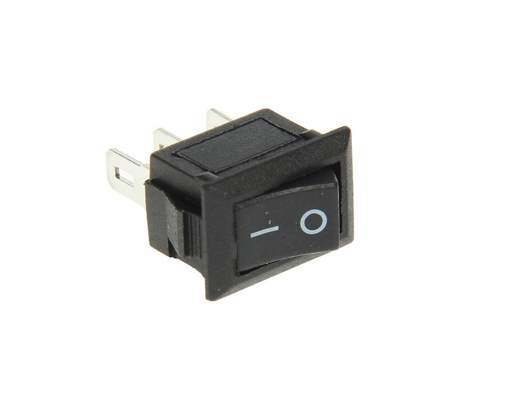 Выключатель клавишный 250V 3А (3с) ON-ON черный Micro Rexant